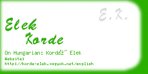 elek korde business card